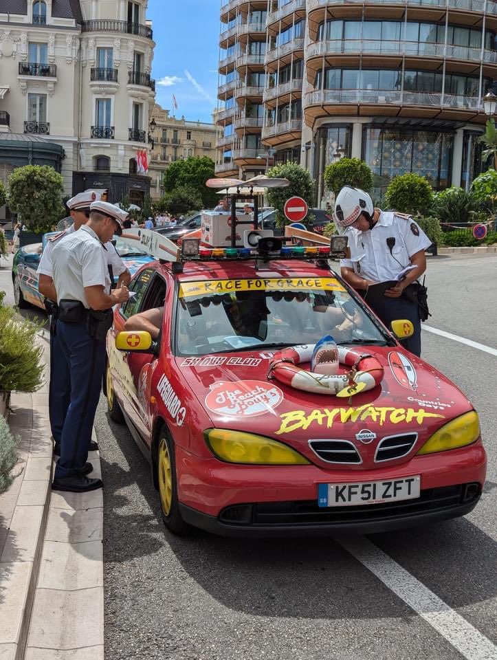 Beetleman78's tweet photo. When me and my mate were kicked out of Monaco for impersonating an emergency vehicle even though we were racing money for a sick little girl. #twoballrally we are doing it again in April. https://t.co/Cysp74BenM