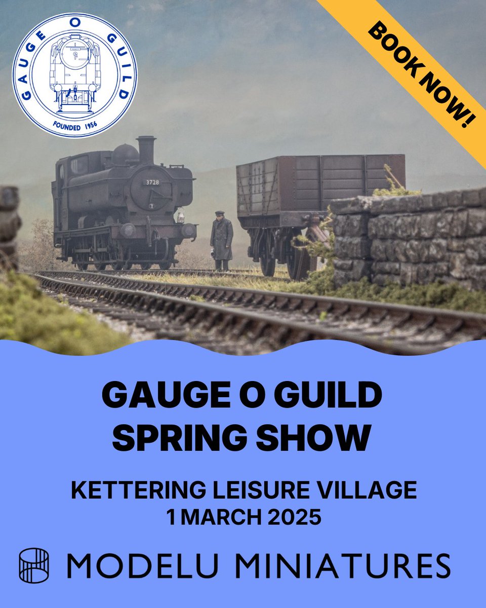 This weekend, we will be exhibiting at the Gauge O Guild's show at Kettering! We will have our scanner in operation and a range of products in O gauge ready to purchase.
We will have some new products yet to be announced and a sneak peak at a product we are sure will go down well
