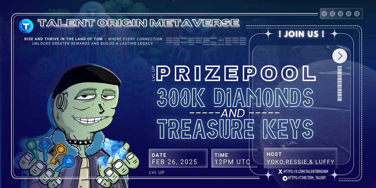 TalentOriginM's tweet photo. 🕹️ The Future of Gamified Learning 🚀

Join this community call to learn how Play-to-Earn & Learn-to-Earn are transforming education & careers! 🎓

💡 Discover how gaming is reshaping skill-building & rewards
🏆 Compete in mini-games & win exclusive prizes!🎁

Don’t miss out!👇