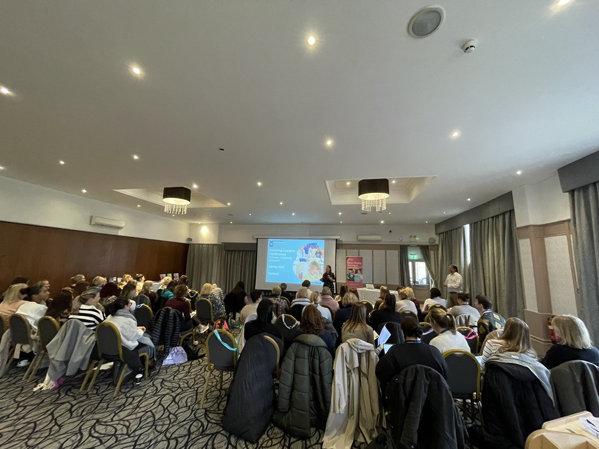 ClareKingEEx's tweet photo. The @EarlyExcellence Inspiring Leaders Conference at Gatwick is underway with an inspiring introduction from @NikkiWaltersEEX 
We are thrilled to now hear from @PhilAEEX as Keynote speaker. https://t.co/0UwhFq1MuM
