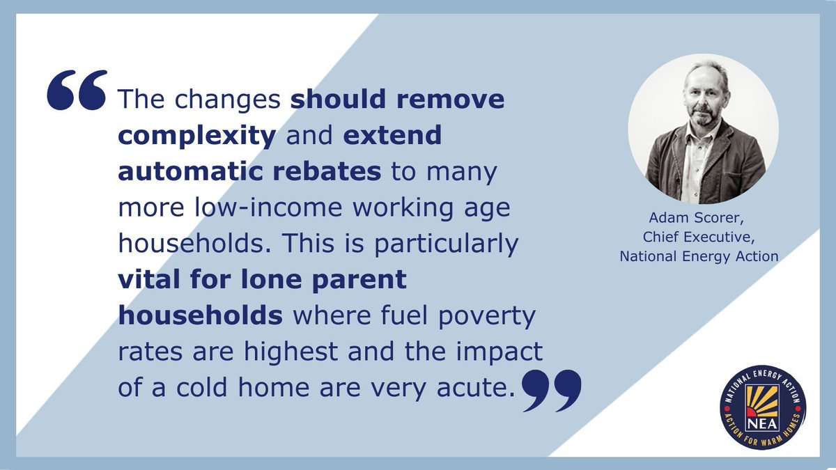 NEA_UKCharity's tweet image. This morning, the government announced that the #WarmHomeDiscount could be expanded to almost 3 million more UK households. Our Chief Executive @adam_scorer says this could help 'those in real hardship'.