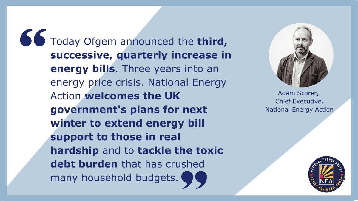 NEA_UKCharity's tweet image. This morning, the government announced that the #WarmHomeDiscount could be expanded to almost 3 million more UK households. Our Chief Executive @adam_scorer says this could help 'those in real hardship'.
