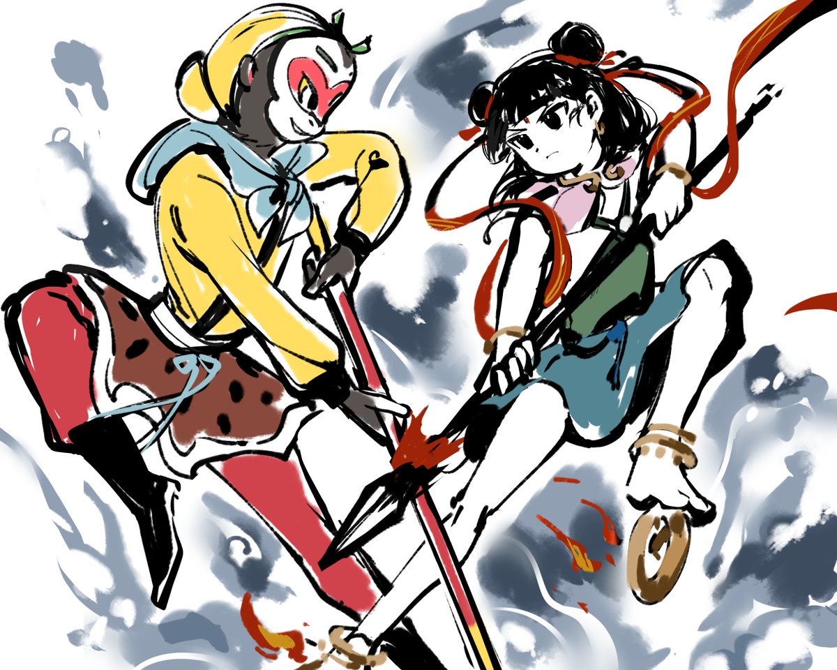 贴贴 #sunwukong #nezha