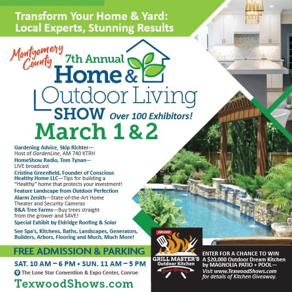 Look what's happening this next weekend! 😮 Montgomery County Home and Outdoor Living Show FREE Admission! FREE Parking!