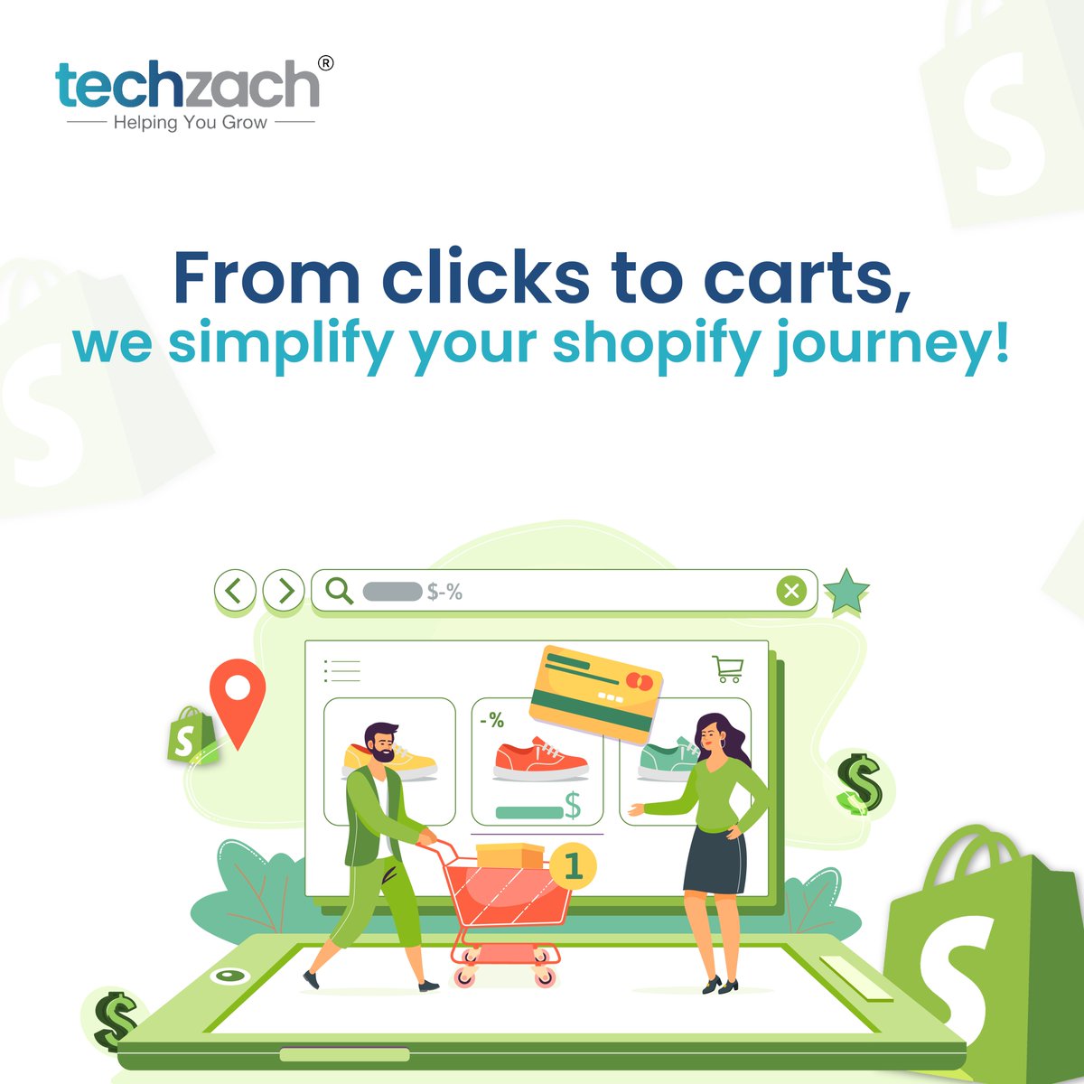 Techzach_en's tweet image. Seamless shopping, effortless selling! 🛒✨ From clicks to carts, we streamline your Shopify journey for maximum success. Let’s build your dream store today! 🚀
#ShopifyExperts #EcommerceSuccess #OnlineStore #Techzach #GrowYourBusiness