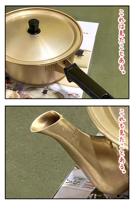 なんか知ってそうなのに知らない形の鍋をみつけました!おもしろかったよ。

ヤカンみたいな鍋を買った https://t.co/H1UyWBfvV9 #DPZ 