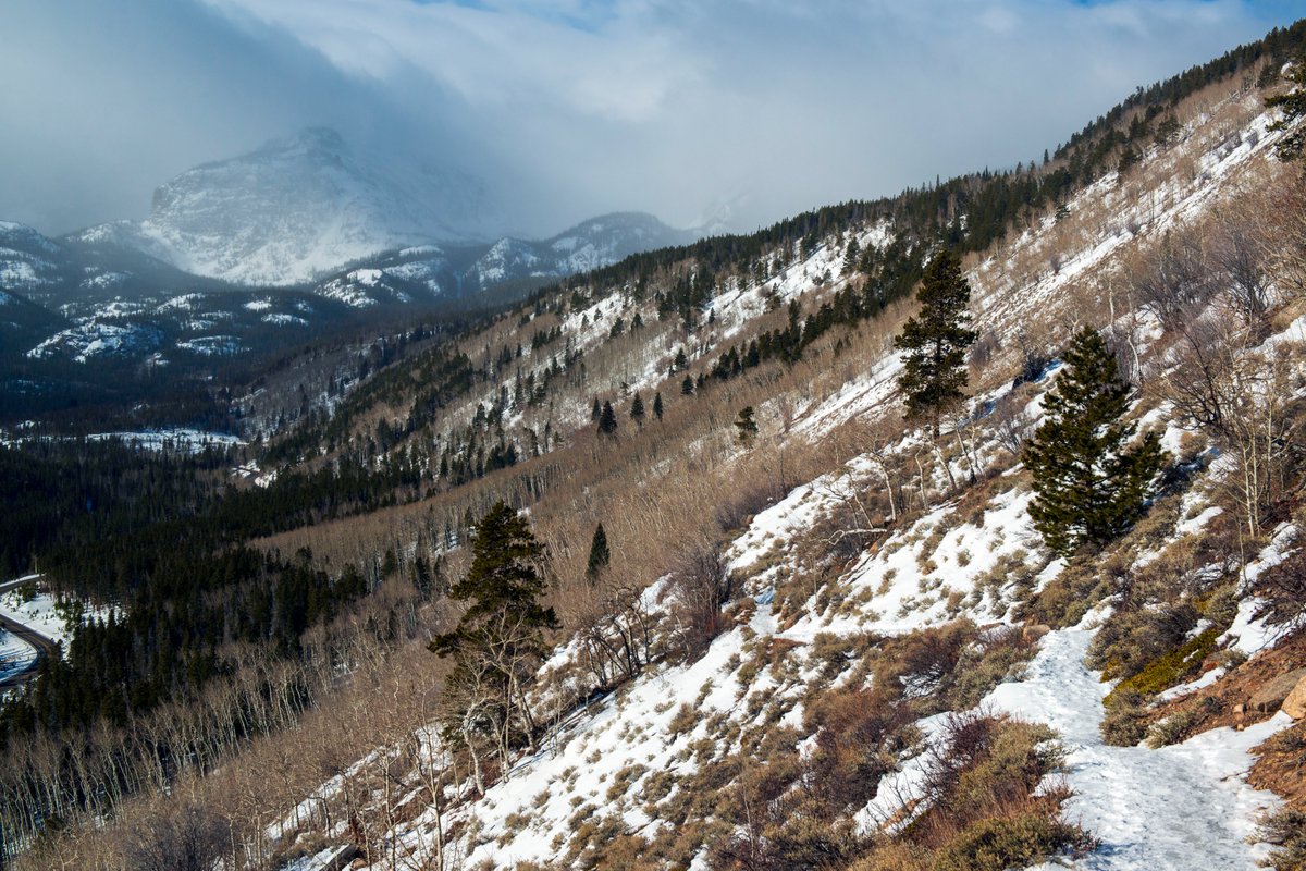 Spent a morning recently hiking up to Bierstadt Lake in the Rocky Mountain National Park.  It was so windy and blustery, the light seemed to change by the second.

I couldn't help feel a sense of sadness AND anger that so many good people who take care of that vast national