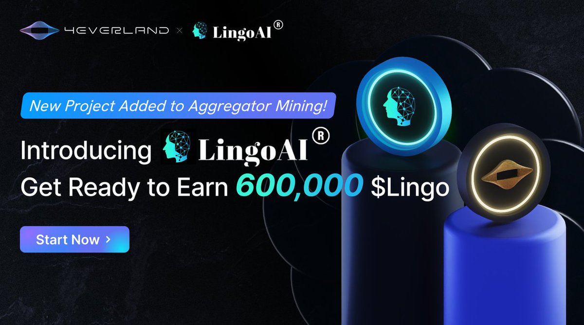 4everland_org's tweet photo. 🥰 Thrilled to have @LingoAI_io on board with our TG Aggregator Mining, which enables everyone to participate in one-click mining and earn rewards from multiple projects.

#LingoAI is a multilingual, multimodal decentralized #AI data platform.

Get started now for a chance to earn up to $3000 in $Lingo rewards! 🛸
https://t.co/QkIuxYetfI

#4EVERLAND #web3 #AIAgent #4EVERBoost