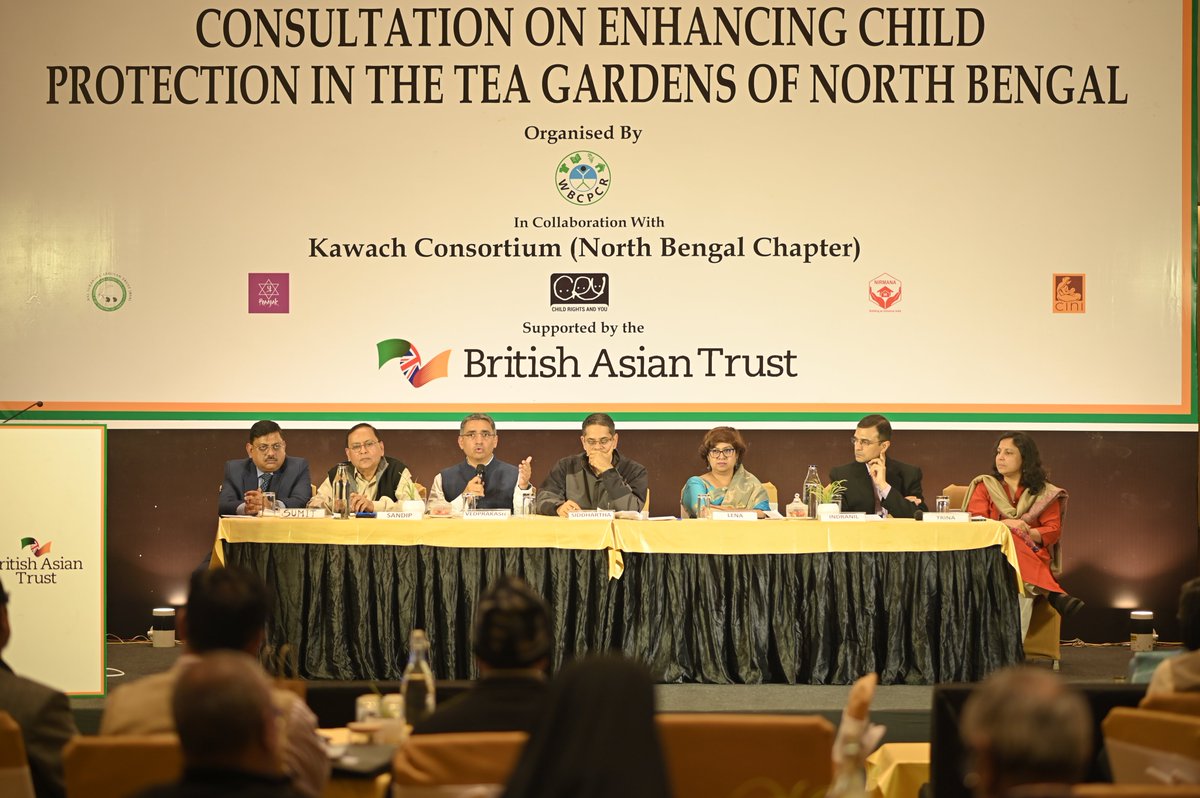 Vedprakash Gautam (<a href="/VedpGautam/">Vedprakash Gautam</a>), Senior Manager- Child Protection at CIFF, spoke at a consultation on enhancing #childprotection in North Bengal's tea gardens. 

The state-level dialogue, organised by West Bengal State Commission for Protection of Child Rights (WBSCPCR) in