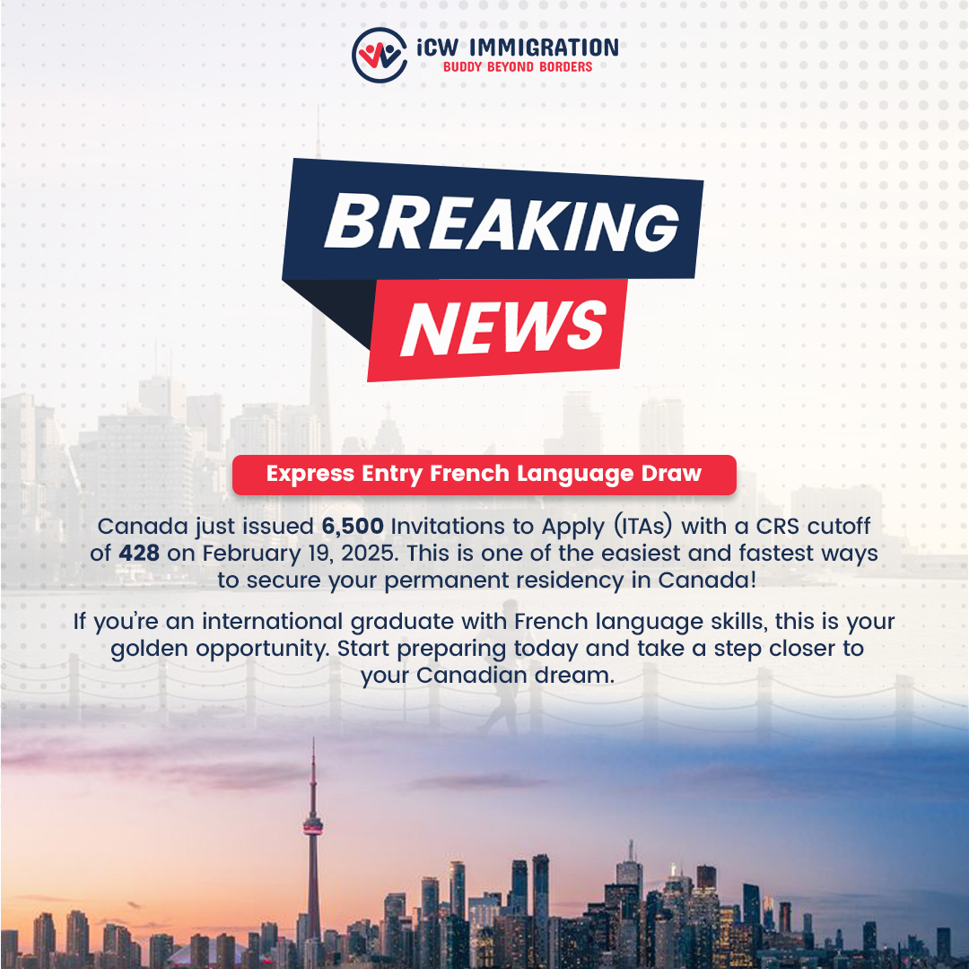 Cwimmigration2's tweet image. Big news! 🚨 The latest Express Entry French Language Draw is here! 🇨🇦 Enhance your chances of Canadian permanent residency by showcasing your French skills. 
☎️ +1( 204) 813-6200
📍Winnipeg, Manitoba , Mississauga ON, Sault Ste. Marie ON , Surrey, BC
#ExpressEntry #FrenchDraw