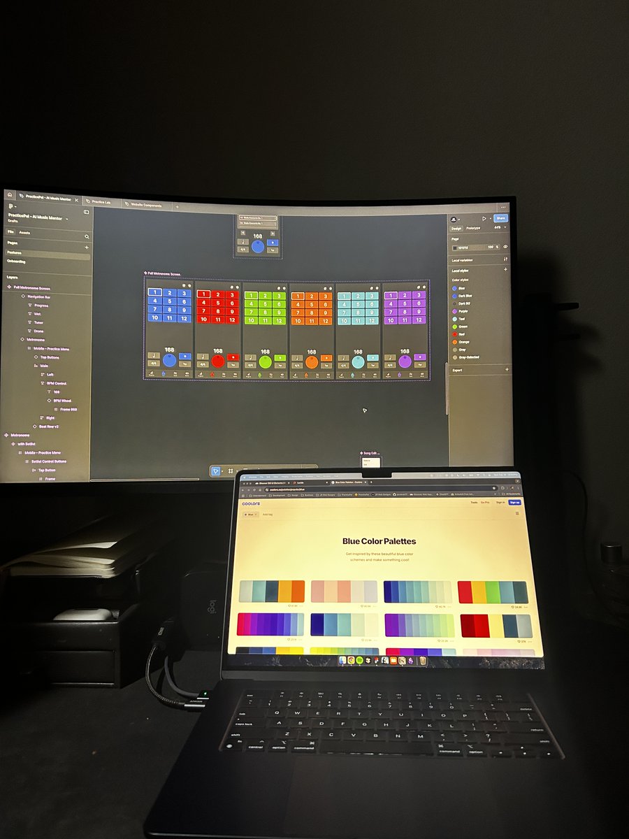 Finished designing the metronome screen. It looks good so far!