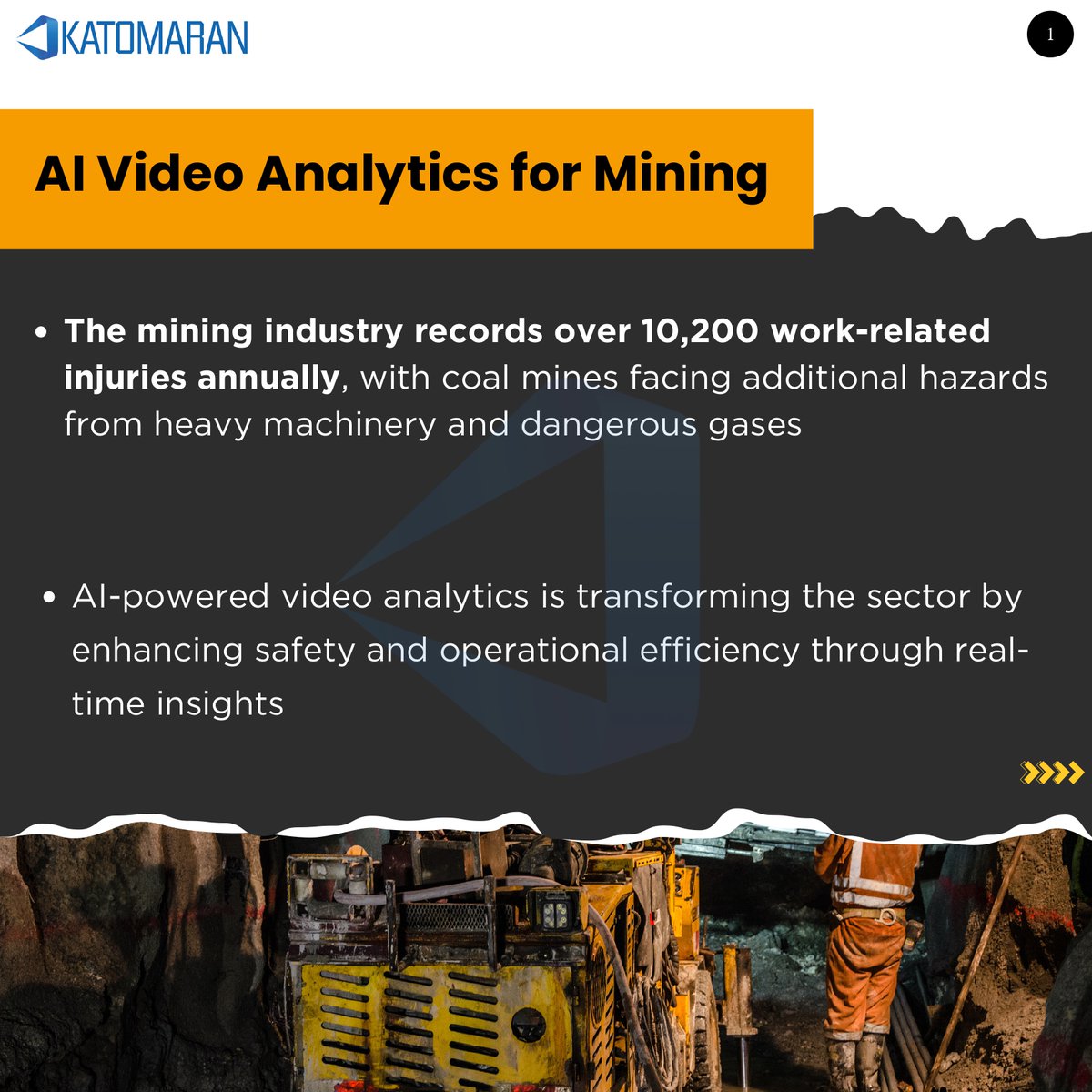 KatomaranIndia's tweet photo. Transforming Mining Operations with AI & Video Analytics!
The mining industry is evolving, and AI-driven Video Analytics is at the forefront of this transformation.
#MiningTech #AI #VideoAnalytics #SafetyInnovation #SmartMining #katomaran https://t.co/VLf5ewgLbu