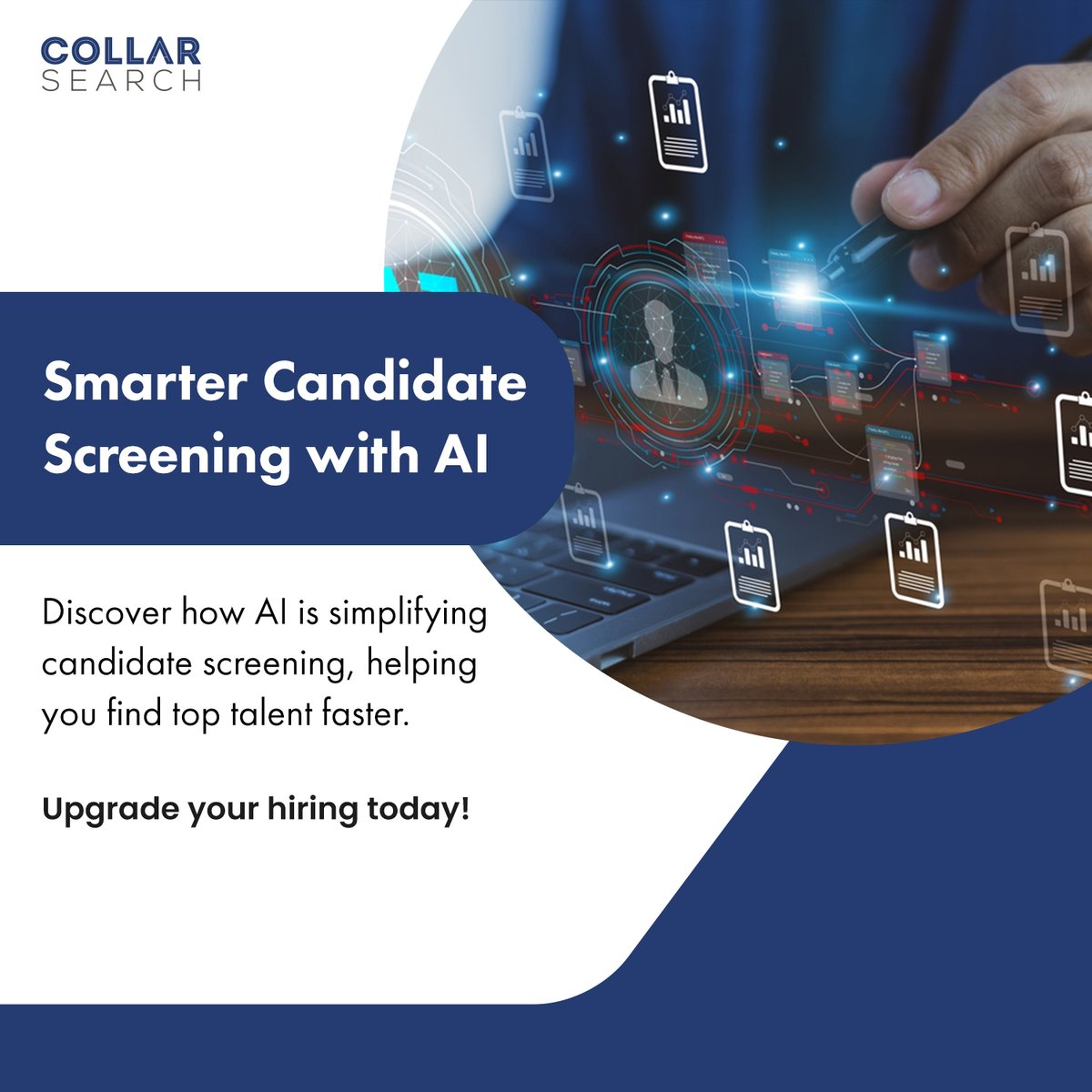 CollarSearch's tweet photo. Tired of endless resumes? AI-powered tools sift through applications, identify the best matches, and provide data-backed insights for smarter hiring decisions. Save time and hire better! 🚀
#AIPoweredHiring #CandidateScreening #RecruitmentTech #HiringMadeEasy #SmartRecruiting https://t.co/KhPAfJtgbx