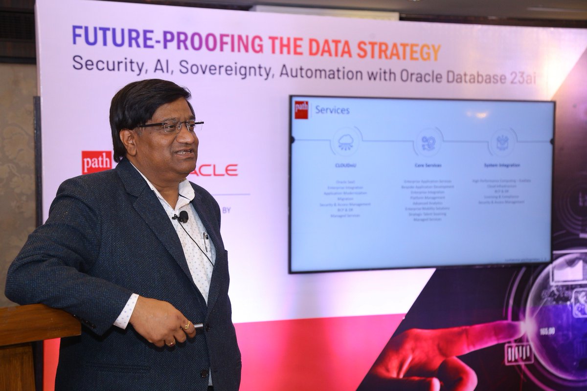 PathInfotechLtd's tweet image. The #CTOThinkTank in Delhi & Mumbai was a huge success! #Engagingdiscussions on #OracleDatabase23ai, #AI, #security, & #multi-cloud with top #industryleaders.
Huge thanks to all who joined! Special insights from Henry Byorum & Vishal K Aggarwal made it unforgettable.