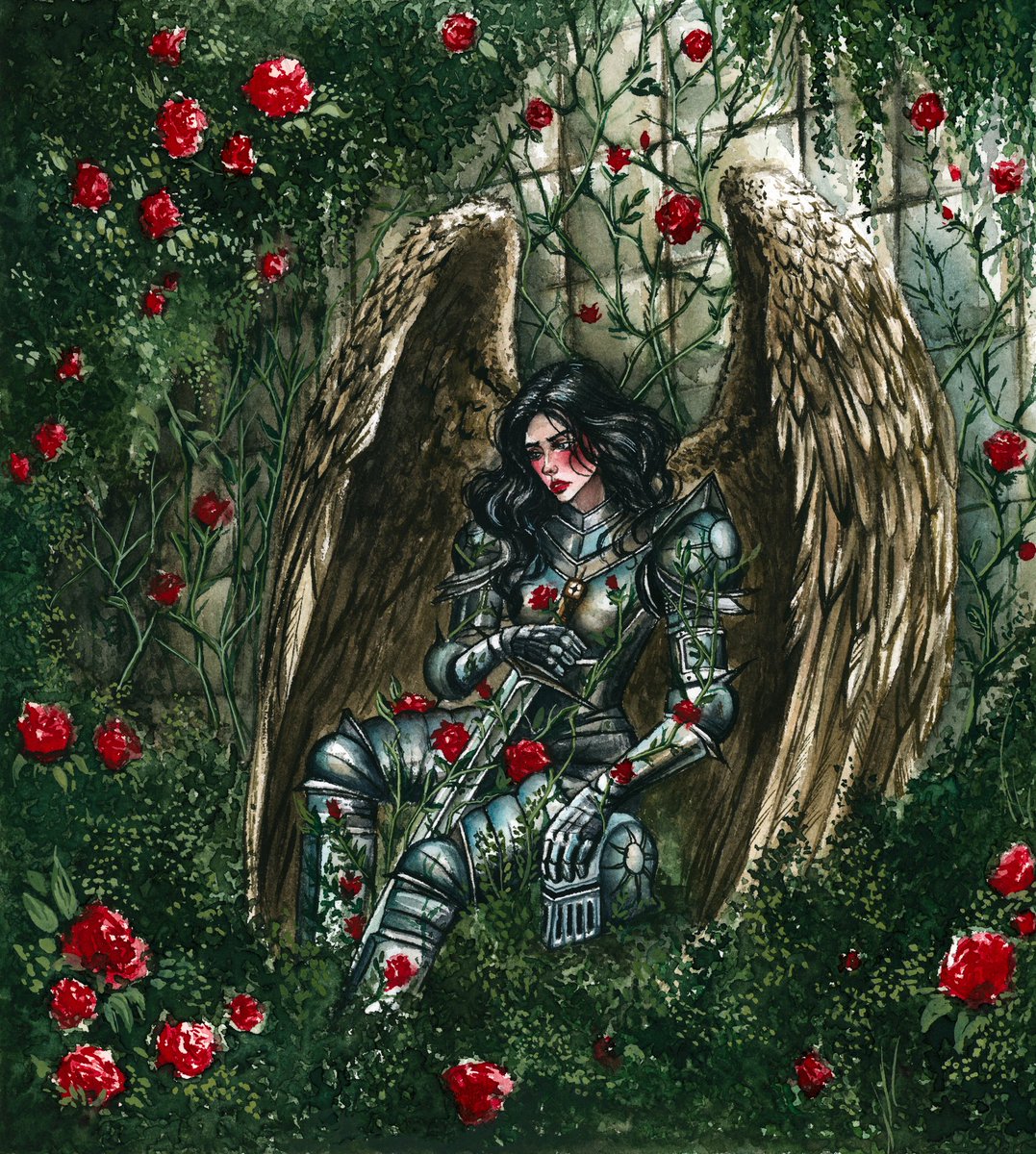 Good morning 🖤🪽

«𝐖𝐡𝐞𝐫𝐞 𝐖𝐨𝐮𝐧𝐝𝐬 𝐁𝐥𝐨𝐨𝐦»
for the contest <a href="/deathdedesign/">deathdedesign</a> 🥀

«Warriors do not always fight with swords. Sometimes their battle is the ability to stand, even if the roots of the past entwine the body with thorns»

⚔️ 1/1 | 250 XTZ 

Link &amp; details ⬇️