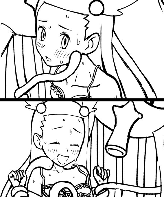 Akahaneさん(@A_Schwarzschild)のお手伝いで描いたミカンの下描きを支援者様向けにFANBOXに投稿しました! 