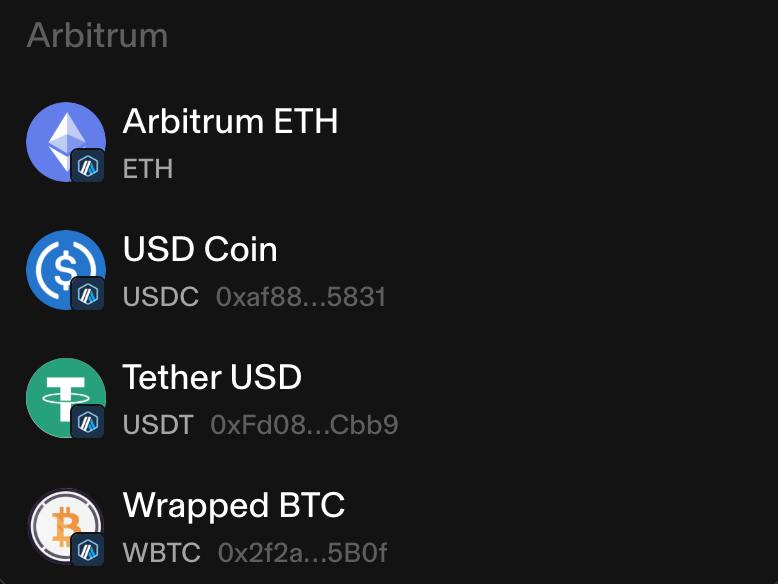 instaperp's tweet image. Now accepting margin currency tokens on Arbitrum.