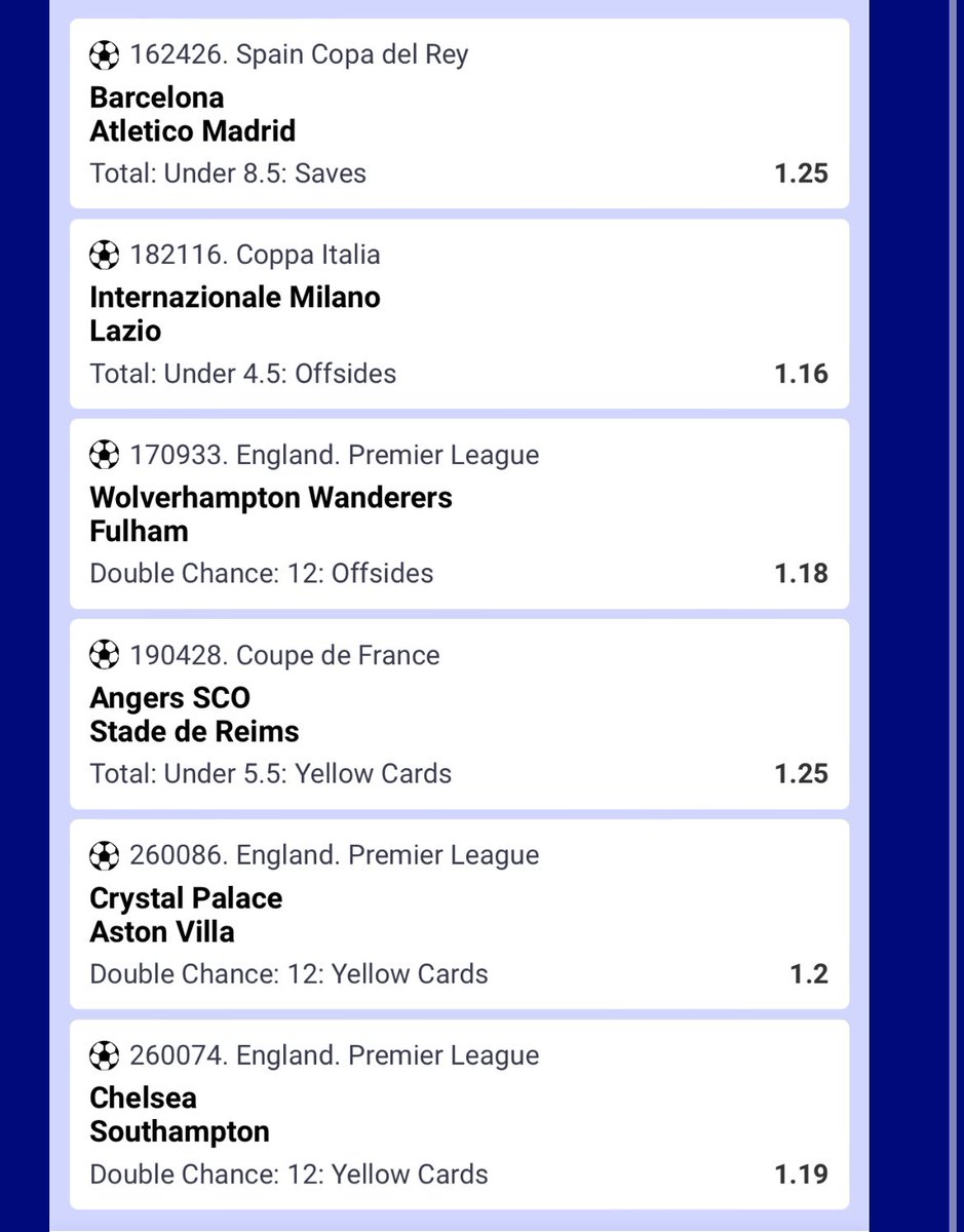BET OF THE DAY🏆🎉✅
PARIPESA booking code➡️ K8414
Total Odds: 3.054✅
STAKE HIGH 
20 Retweets only is enough🤝🏾🙏🏽

Register PARIPESA here👇
📲 paripesa.bet/gwisa

Use my promo code 👉🏿 GWISA
To Get 300% of your first🎁