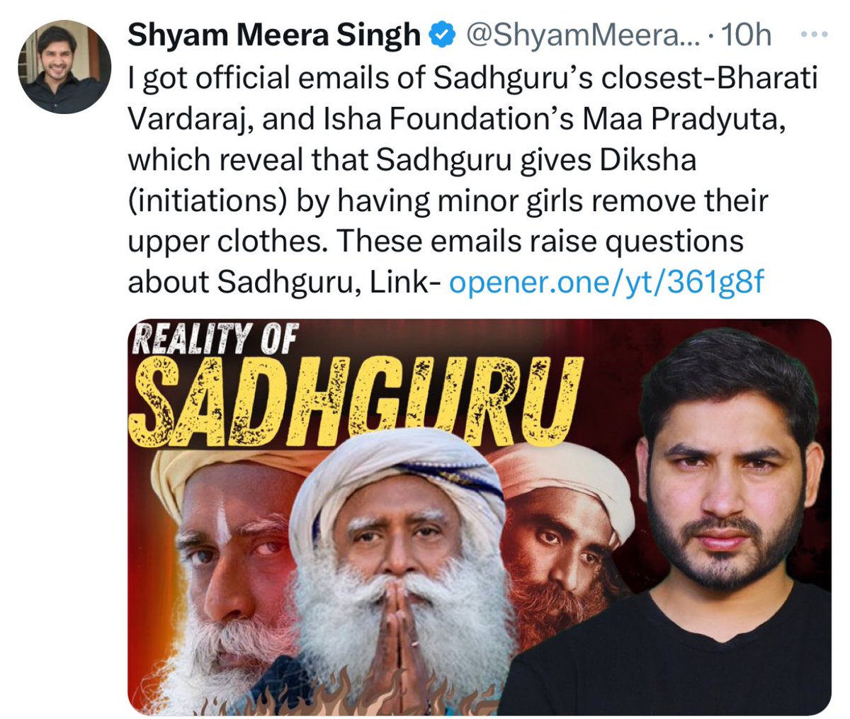 rahulpassi's tweet image. Me and my wife also got initiated by @SadhguruJV during their program known as Inner Engineering.

It is such a pure spiritual process which is the gateway to our own mind n body.

Even my wife has done further good programs like Surya Kriya and Bhava Spandana.

These program…