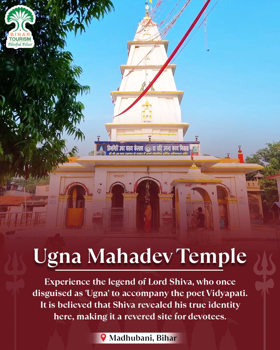 TourismBiharGov's tweet photo. This Mahashivratri, Discover the majestic shiva temples in Bihar that stand as a symbol of devotion and faith.
#mahashivratri #shivratri #mahadev #harharmahadev #festival #templesofbihar #shivatemple #indiantemples #india #बिहार #bihar #blissfulbihar #IncredibleIndia
@mishranitish @tourismgoi @incredibleindia