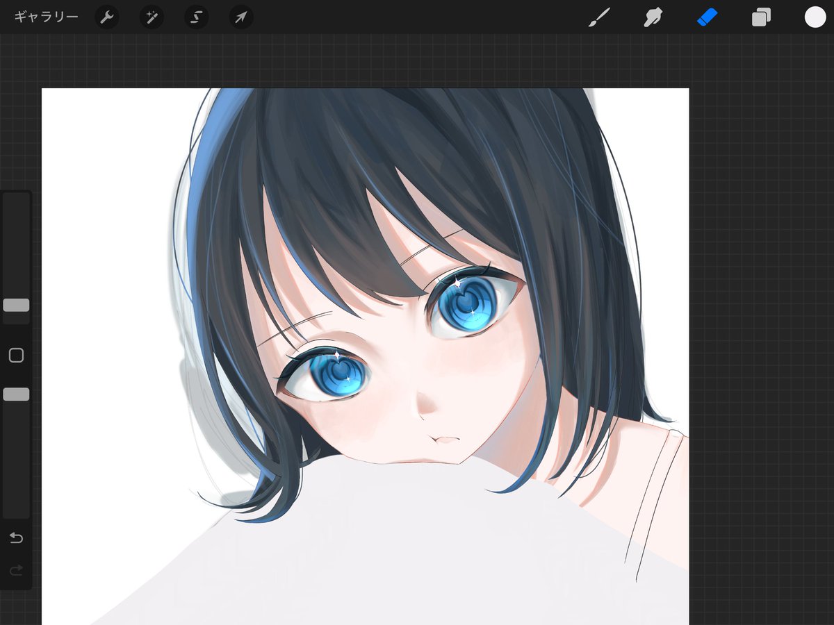 #絵柄が好みって人にフォローされたい 
没ったけどお顔可愛くかけたから見て欲しいです