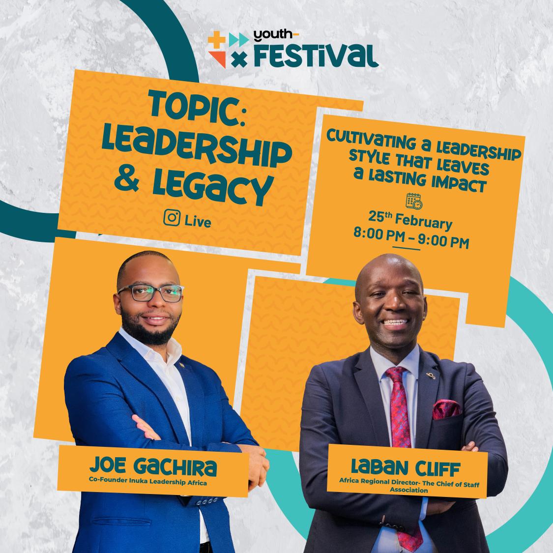 Great leaders don’t just lead—they leave a legacy! 

Join <a href="/LabanCliff/">Laban-Cliff, MBA, CSA</a> &amp; <a href="/Joegachira/">Joe Gachira 🇰🇪</a> on our Instagram live tonight as they unpack the secrets to cultivating a leadership style that makes an impact. 

Don’t miss this powerful conversation! Live from 8:00pm - 9:00pm. See you there!