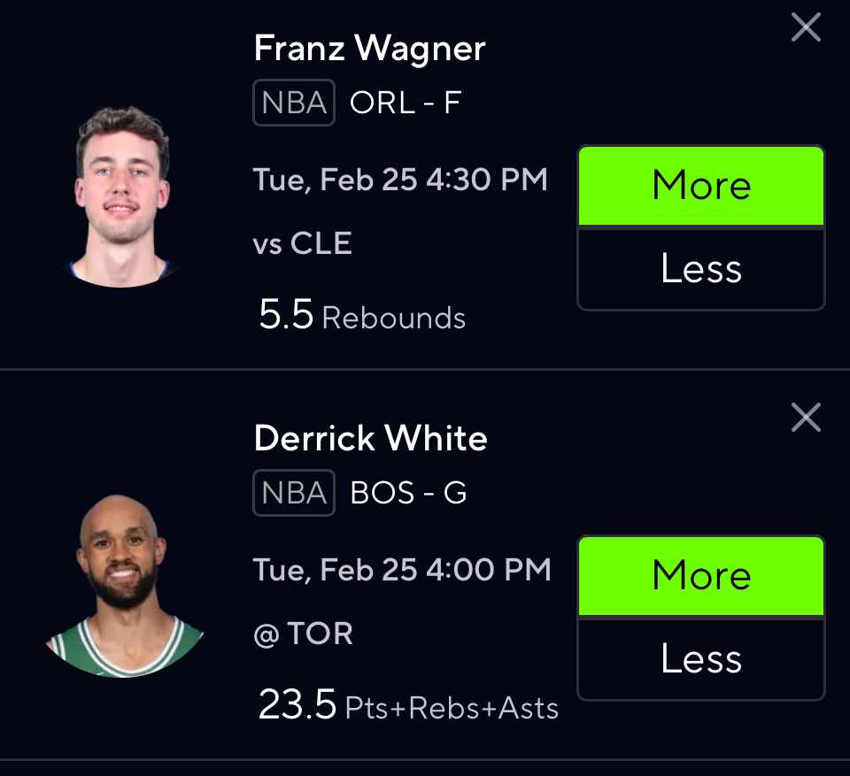 Bankroll966962's tweet photo. Early game Slate!
#nbaprizepicks #NBA #PrizePicks #winning #tailing https://t.co/N4IwAiQp2U