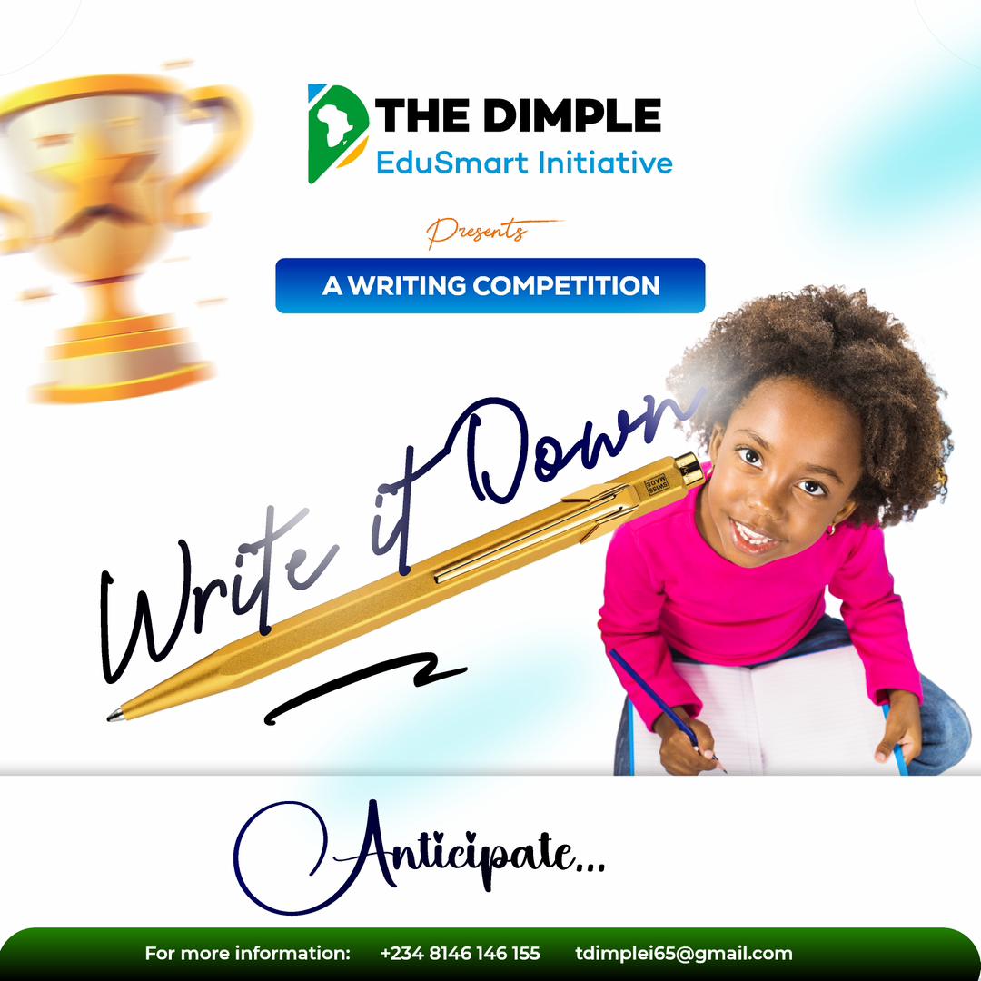 The_dimpleI's tweet photo. ✨ TDEI Presents: A WRITING COMPETITION!

Writing is more than words, it’s a culture, a legacy, &amp; a tool for transformation! 📝
Join us for "Write It Down", a writing competition designed to inspire young minds, nurture creativity, &amp;emphasize the impact of writing 🚀#WriteItDown https://t.co/IsD4RZ49xY