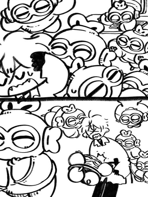 描いててとても楽しいコマ

白黒でどう6色土偶ちゃんを塗り分ければいいのか… 