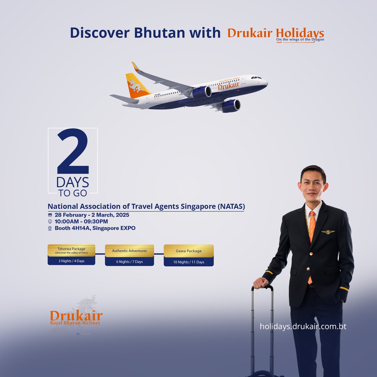 𝟐 𝐃𝐚𝐲𝐬 𝐭𝐨 𝐆𝐨 𝐅𝐨𝐫 𝐍𝐀𝐓𝐀𝐒, 𝟐𝟎𝟐𝟓

In just two days, you will get the chance to explore our exclusive travel packages and plan your dream getaway.

Drop by our booth to find the perfect package for you.