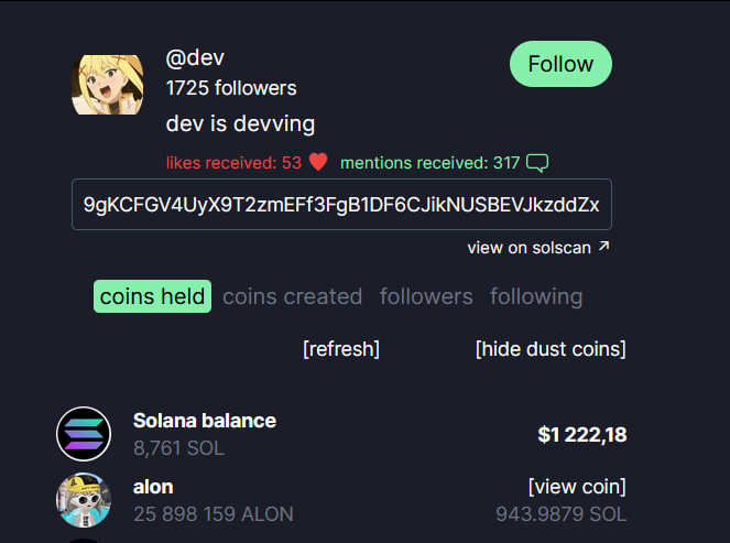 watsplan's tweet photo. There is a test token that sent but it's the first token created on pumpfun, and it was launched by random degen

We are talking about the first test token launched by ALON #pumpfun founder

7ZU1idPmouDbGJhyUHg4ejTGQaWQVV3uZ8sXLqJgvMZa

#Solana #PumpFun $TST $TEST $SOL #Binance https://t.co/Uo218MrswJ