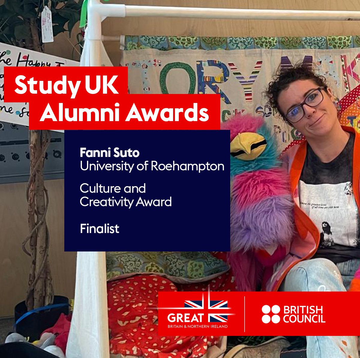 British Council (@fr_british) on Twitter photo Félicitations à Clémence Lebatteux, Iglika Nikolova-Stoupak, Fanni Suto, nos finalistes de la catégorie Culture et Créativité des #StudyUKAlumniAwards en France 🎨
Elles sont diplômées de @roehamptonUni <a href="/Uni_of_Essex/">University of Essex</a> <a href="/UniofStaffs/">University of Staffordshire</a>
<a href="/StudyUKBritish/">Study UK</a> Félicitations à Clémence Lebatteux, Iglika Nikolova-Stoupak, Fanni Suto, nos finalistes de la catégorie Culture et Créativité des #StudyUKAlumniAwards en France 🎨
Elles sont diplômées de @roehamptonUni <a href="/Uni_of_Essex/">University of Essex</a> <a href="/UniofStaffs/">University of Staffordshire</a>
<a href="/StudyUKBritish/">Study UK</a>