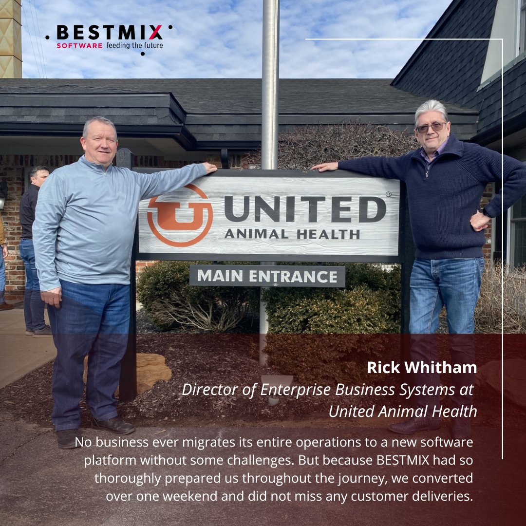 Incredible to witness United Animal Health' s flawless transition to BESTMIX ERP across four manufacturing locations - without missing a SINGLE customer delivery! 💼

Read the full success story: hubs.ly/Q0388tv10

#BESTMIXSoftware #UnitedAnimalHealth #ERPImplementation