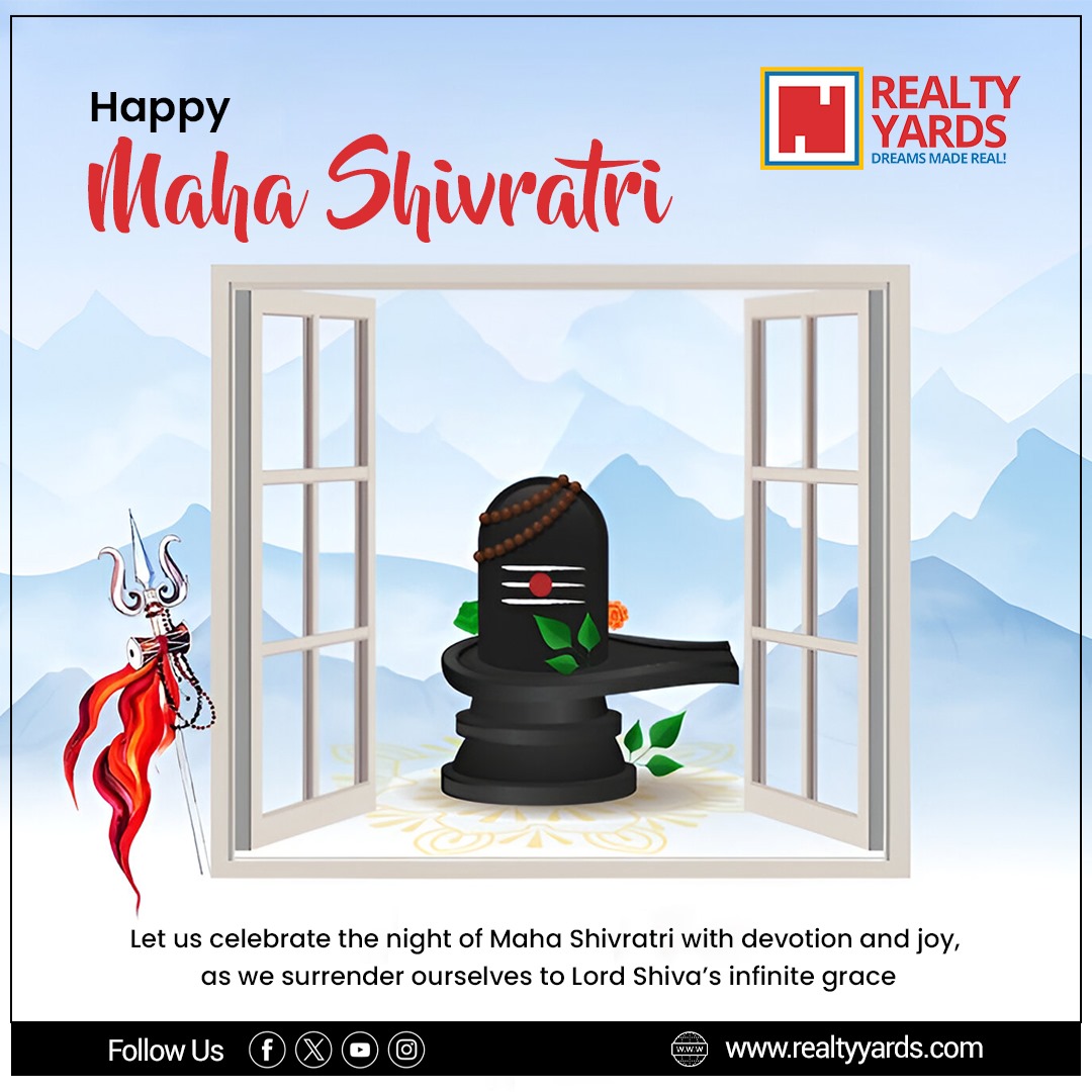 realtyyards's tweet photo. Bless Your Home with Divine Prosperity This Maha Shivaratri!
.
#MahaShivaratri #HarHarMahadev #BlessedHome #DivineBlessings #ShivaratriSpecial #RealEstate #PropertyInvestment #DreamHome #ShivaBlessings #NewBeginnings #ShivShakti #HouseHunting #Prosperity #LuxuryHomes https://t.co/BmRfNCCisO