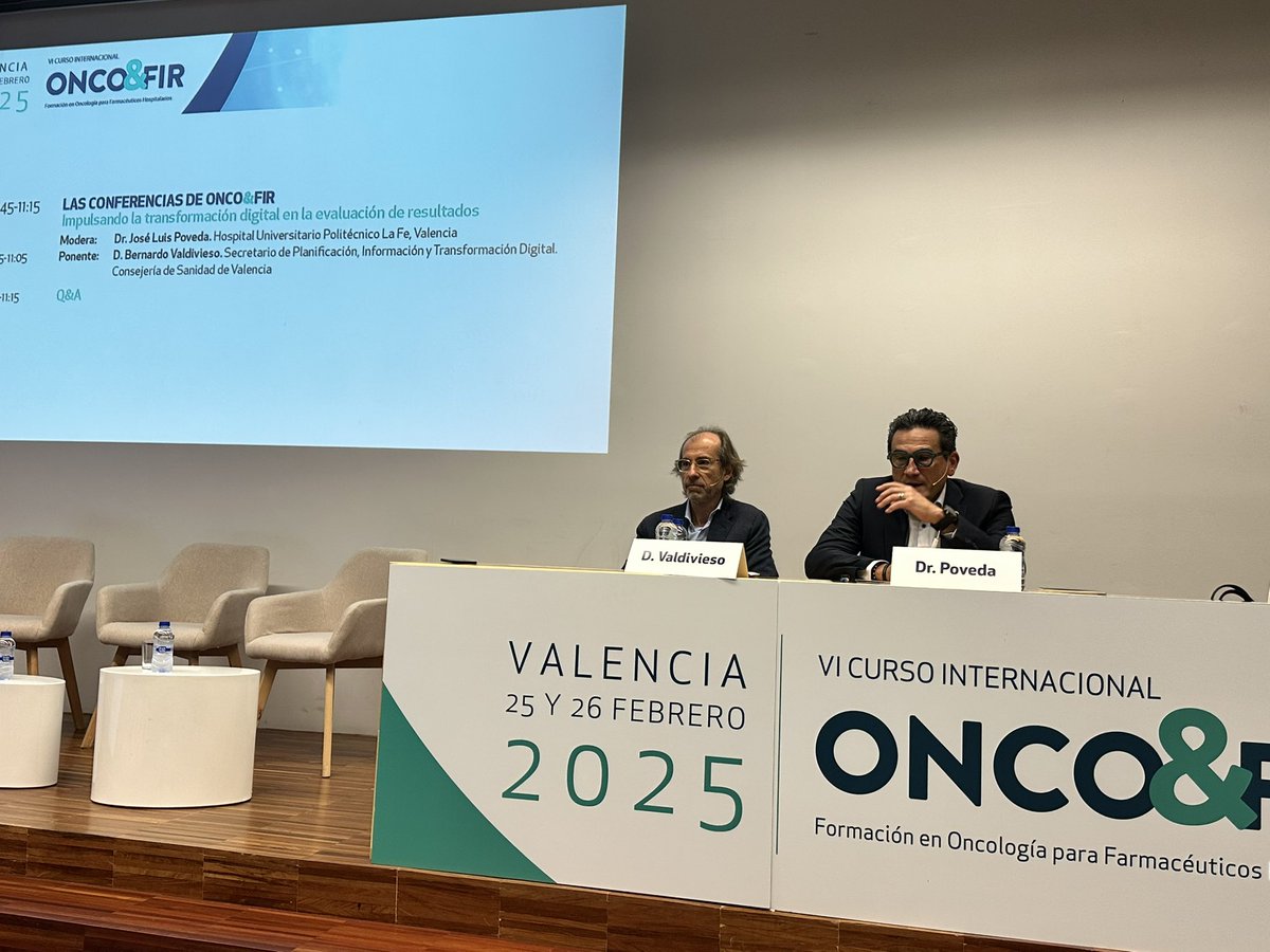 Empieza el Curso ONCOFIR con una gran ponencia del Prof. Bernardo Valdivieso, secretario de planificación, información y reafirmación digital de la Conselleria de Sanidad!!!
