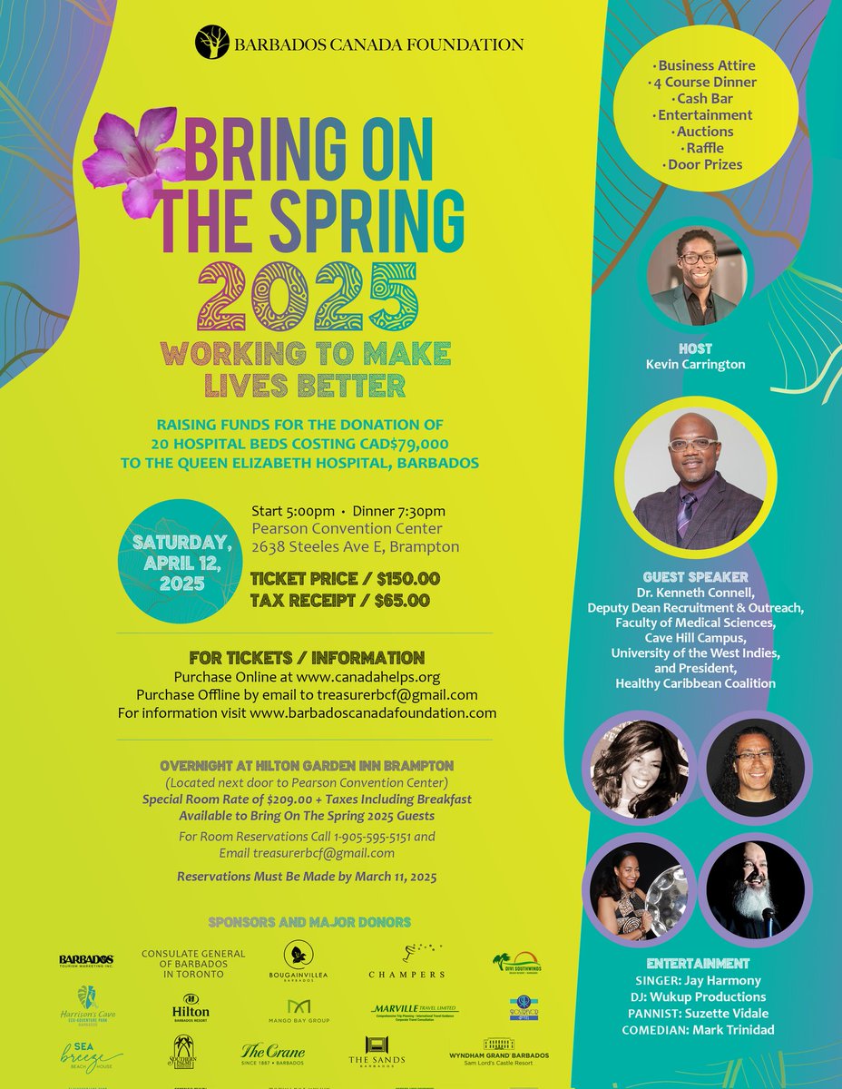 HCC (@healthcaribbean) on Twitter photo Bring On The Spring! 2025 Philanthropic event for the The Queen Elizabeth Hospital - Barbados
Guest Speaker: Dr. Kenneth Connell <a href="/ConnellDr/">Kenneth Connell MD PhD FACP FRCP FACC 👨🏾⚕️🇧🇧</a>
Working to make lives better
<a href="/qehconnect/">QEH Barbados</a>
#Canada #caribbeandiaspora Bring On The Spring! 2025 Philanthropic event for the The Queen Elizabeth Hospital - Barbados
Guest Speaker: Dr. Kenneth Connell <a href="/ConnellDr/">Kenneth Connell MD PhD FACP FRCP FACC 👨🏾⚕️🇧🇧</a>
Working to make lives better
<a href="/qehconnect/">QEH Barbados</a>
#Canada #caribbeandiaspora