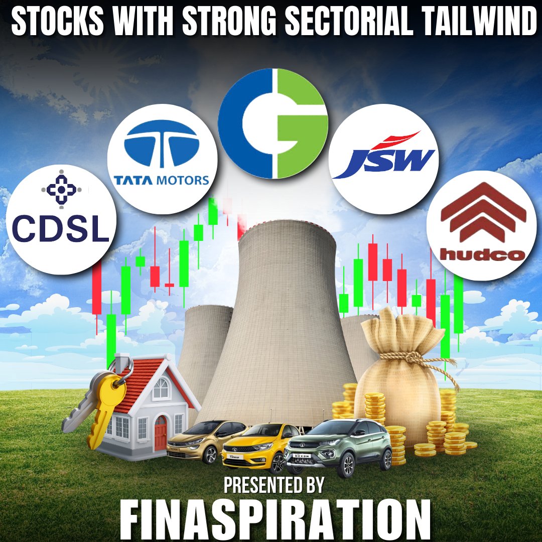 FinAspiration's tweet photo. โญ Fundamentally Strong Stocks More than 30% Correction
โ๏ธ A list of 4 Companies To Track which is Having Huge Sectorial Tailwind in India ๐ฎ๐ณโจ
๐ A Detailed Thread ๐งต๐
#stockmarketsindia #Stocks #invest #Investments #strongstocks #renewableenergy #cdsl #cgpower #hudco #automobiles #capitalmarkets