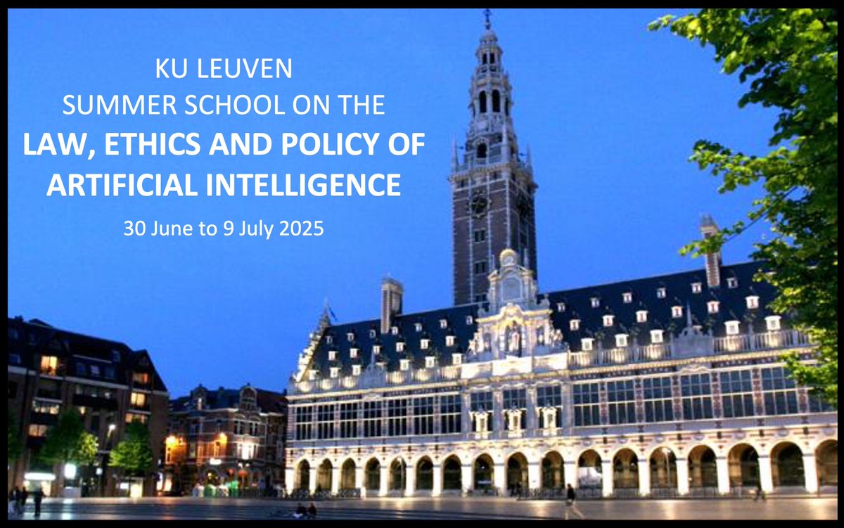 opportunitiesfy's tweet image. 📢 Apply now for the @KUL_AI_SSchool Summer School 2025 (June 30 - July 9) – a hybrid program for students &amp;amp; professionals worldwide, with scholarships available! 🎓🌍 Deadline: March 17, 2025. 👉 wp.me/p23f03-d9k

#KULeuven #SummerSchool #Scholarships