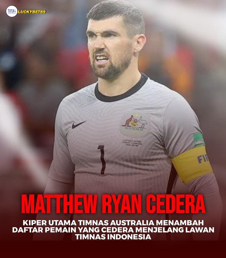 senang_say86255's tweet image. Setelah 8 pemain utamanya mengalami cidera kini ada tambahan satu lagi yang sedang mengalami cidera yakni Mattew Ryan (GK/32) Yang bermain untuk 🇲🇫 RC Lens!
#matthewryan #timnasaustralia