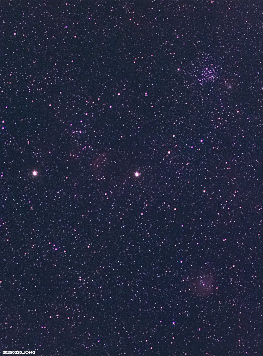 wawoh3or4's tweet photo. #IC443 #NGC2175 #M35
IC443は2つの星の間にあるのですが、ほとんど写ってません。
Raspberry Pi HQ Camera
Micro Nikkor 55mm https://t.co/fugrVnQv5p
