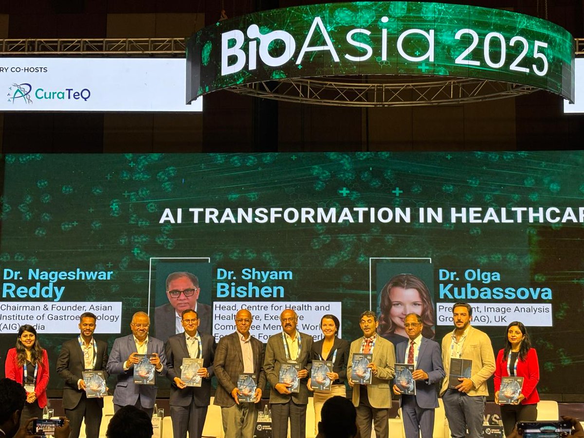 Artificial Intelligence at the Helm: Revolutionizing Life Sciences Sector launched at #BioAsia2025.

The report explores AI’s impact on life sciences from drug discovery to patient care driving a smarter, more connected healthcare future.

#ShapeTheFutureWithConfidence