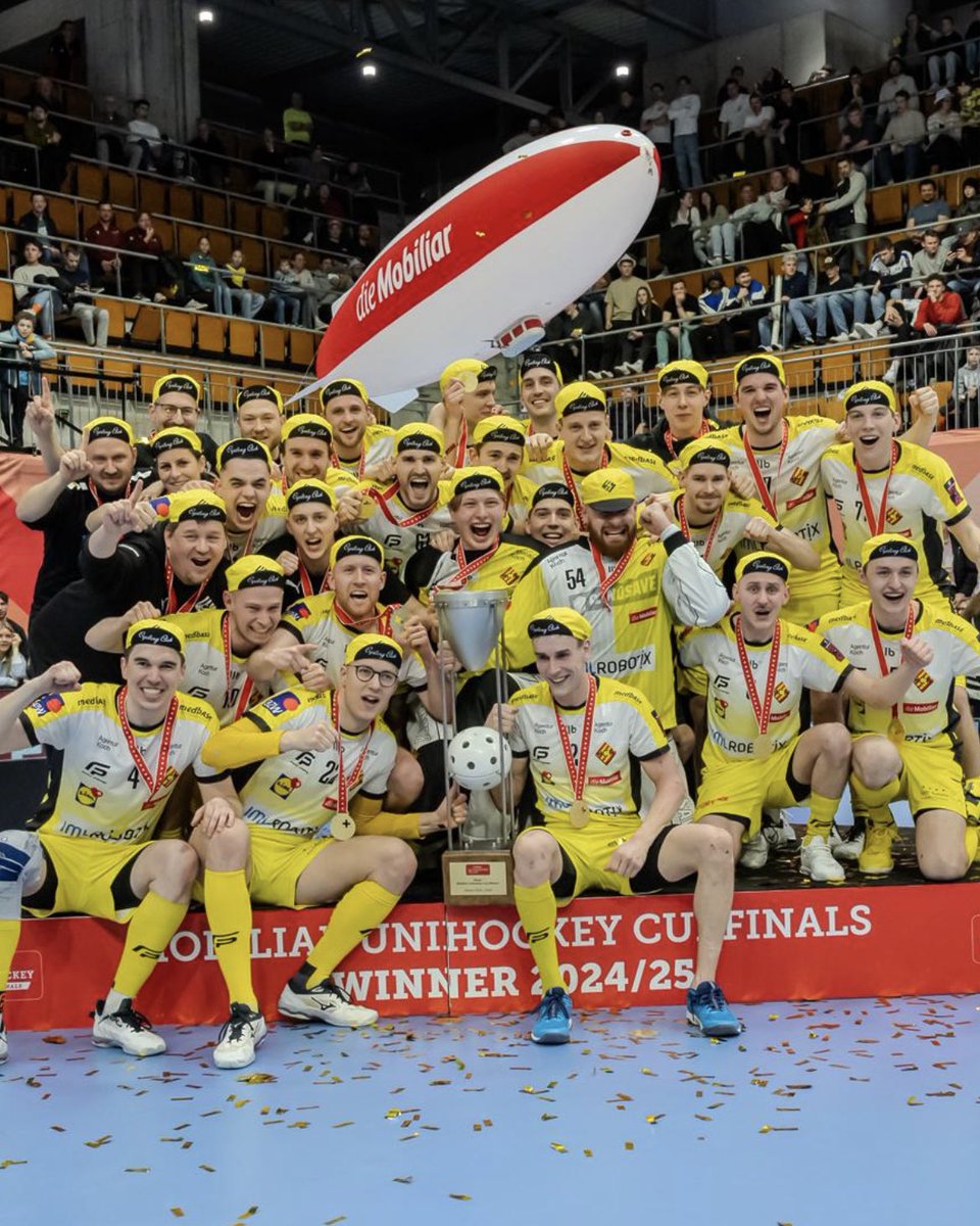 29 vuoden odotuksen jälkeen Cup-kannu takaisin Winterthuriin 🏆 #salibandy #unihockey
