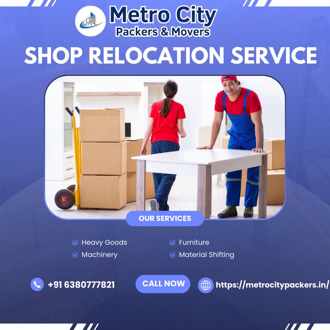 bharathyokesh88's tweet image. **🚛 Metro City Packers &amp;amp; Movers - Shop Relocation Service 🏬**

Moving your shop? We've got you covered! ✅  🚀

📞 Call us now for a **free quote!**
#shoprelocation #Packers #packers #packersandmovers #packersandmoversnearme #movers #Movers #moversandpackers