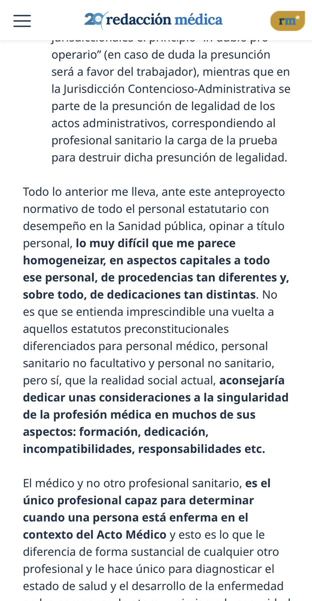 mariajocesm's tweet photo. ❌ El daño que nos hace ser “ESTATUTARIOS” #EstatutoMarco 

⬇️artículo de @redaccionmedica @DeLorenzoAbogad 
Y pantallazos resumen ;
@cesmmur @victorpedrera @SimebalCesm @smandaluz @vicentematas https://t.co/VkmiC1C1vN