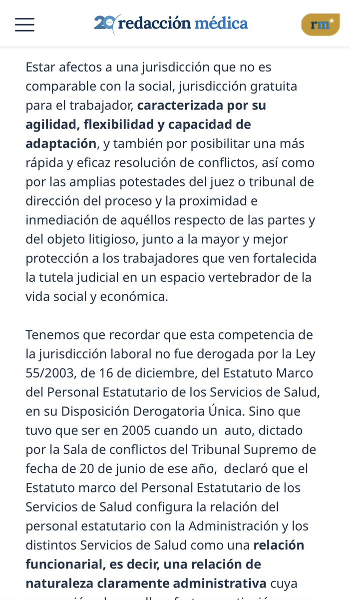 mariajocesm's tweet photo. ❌ El daño que nos hace ser “ESTATUTARIOS” #EstatutoMarco 

⬇️artículo de @redaccionmedica @DeLorenzoAbogad 
Y pantallazos resumen ;
@cesmmur @victorpedrera @SimebalCesm @smandaluz @vicentematas https://t.co/VkmiC1C1vN