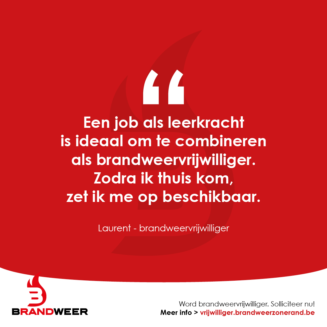 💡 #Brandweervrijwilliger worden?

👨‍🚒 Kom naar één van onze 3 Pompier word je hier-dagen en probeer het uit. Ladderwagen beklimmen ✅, autowrak openknippen ✅, duidelijke info over hoe je brandweervrijwilliger wordt ✅.

➡️ Registreer je via onze website: brandweerzonerand.be/evenementen