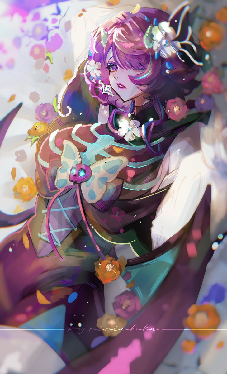 One of my OC!! I got a little tired of drawing fanarts and decided to draw an #art for myself 🌷💞