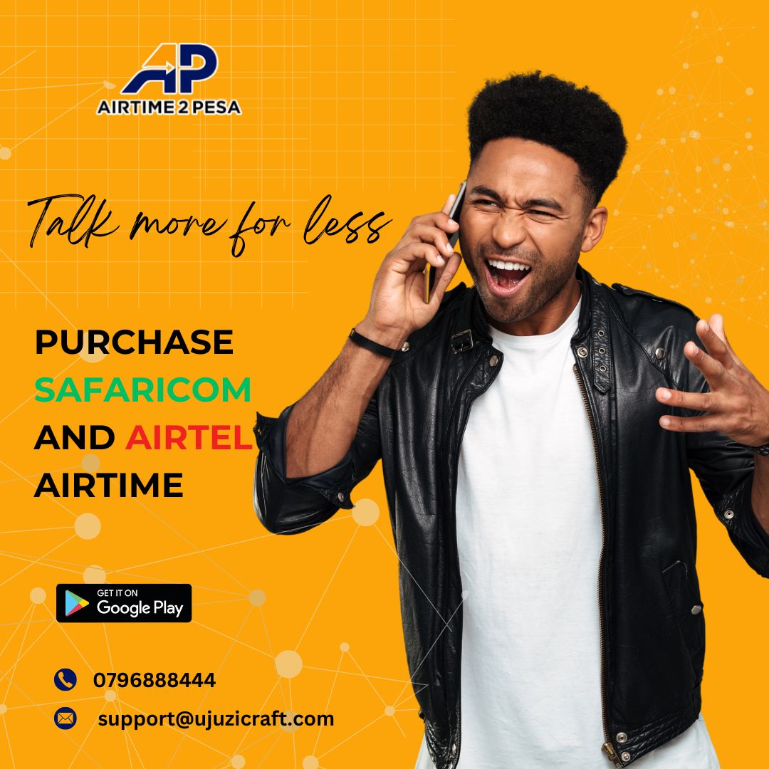 airtime2pesa's tweet photo. Talk More for Less with Airtime2Pesa!
Get the best value for your money โ purchase affordable airtime directly on the Airtime2Pesa App and stay connected without limits.
Download now and start saving.
#TalkMoreForLess #AirtimeSavings #Airtime2Pesa #SmartConnections #StayConnected
