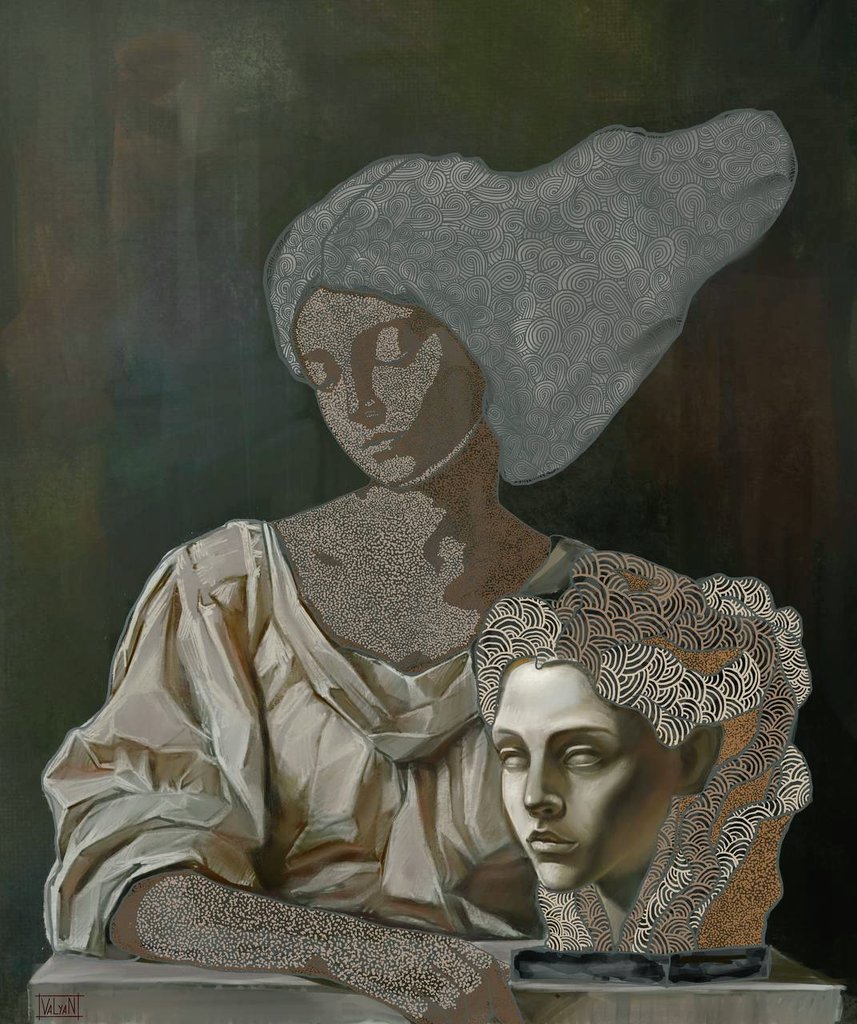 Gm hehe) 
Eth is low😭 it means time to grab some art, right? 
I got some collaborations 🧡💙
"Letters of a dying artist" with <a href="/Kinggdavid__/">𝑲𝑰𝑵𝑮</a> 
0.4 r on fnd
"The Stone ladies" with <a href="/OhHungryArtist/">OhHungryArtist🇺🇦</a> 
0.4 r on fnd