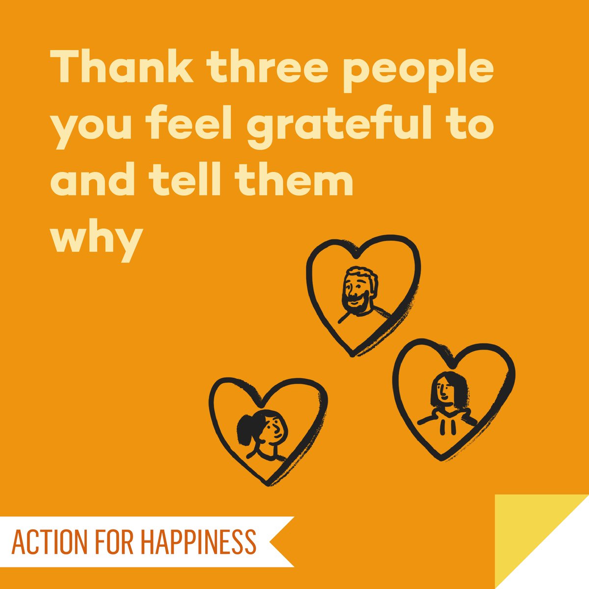 Friendly February - Day 25: Thank three people you feel grateful to and tell them why actionforhappiness.org/friendly-febru… #FriendlyFebruary